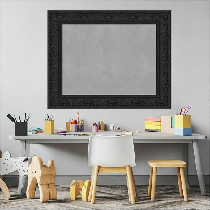 Amanti Art Black Framed Magnetic Board 25x31 Medium Vision Board - Image 5