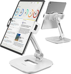 AboveTEK Tablet Stand Holder, Stylish Aluminum iPad Stands, Foldable 360° by AboveTEK