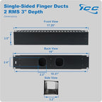 ICC 2U Finger Duct Cable Manager Panel - Image 7