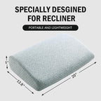 HOMBYS Lumbar Support Pillow for Recliner Chair, Memory Foam Back Support - Image 6