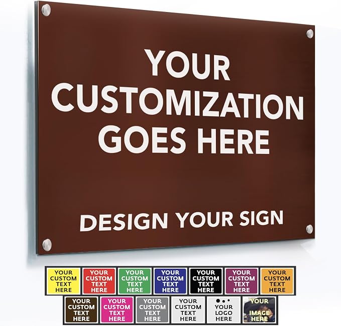 SPEEDYOOKS Custom Outdoor Metal Sign, Personalized Aluminum, Customized Safety by SpeedyOrders