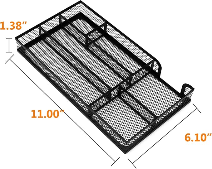 ITAYVAN Desk Drawer Organizer, Small Metal Mesh Drawer Organizer Tray, Office - Image 4