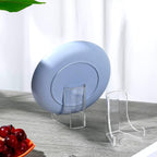 Chunful 2 Pieces Acrylic Plate Stands Clear Acrylic Easels Display Stands - Image 4