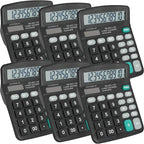 6 Pack Calculator Bulk, 12 Digits Calculators Desktop by YesBes