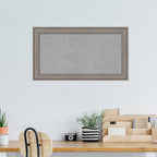 Amanti Art Grey Framed Magnetic Board 15x27 Small Vision Board - Image 5