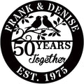 efcustomgifts Personalized 50th Anniversary Metal Signs by efcustomgifts