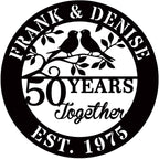 efcustomgifts Personalized 50th Anniversary Metal Signs by efcustomgifts