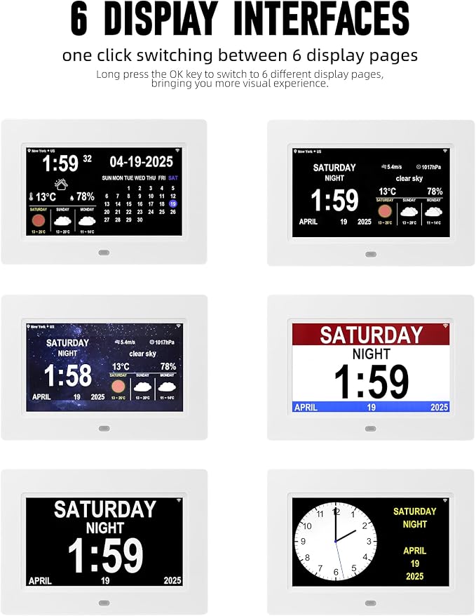 Memwake Digital Alarm Clock, Clock - Image 2