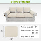Couch Arm Covers, Sofa Arm Covers, Waterproof Armrest Cover - Image 6