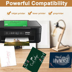 Silunkia 120 Sheets Dark Green Shimmer Cardstock 8.5 x 11 Metallic Paper - Image 5