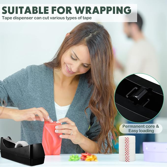 Yahenda 10 Pack Desktop Tape Dispenser Non Skid Base - Image 6