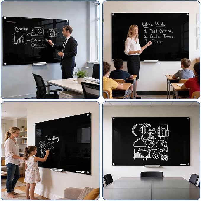 AFAMT Magnetic Dry Erase Board, 4mm Tempered Glass, Strong Magnetic Surface - Image 7
