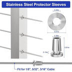 BLIKA Upgraded 100 Pack Stainless Steel Protector Sleeves - Image 2