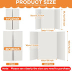 Henoyso 12 Pcs 14 x 22 Inch White Trifold Poster Board Large Tri Fold - Image 2