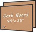 Board2by 2-Pack Cork Board Bulletin Board 36 x 48, Office Board by Justdowhatyouwanttodo