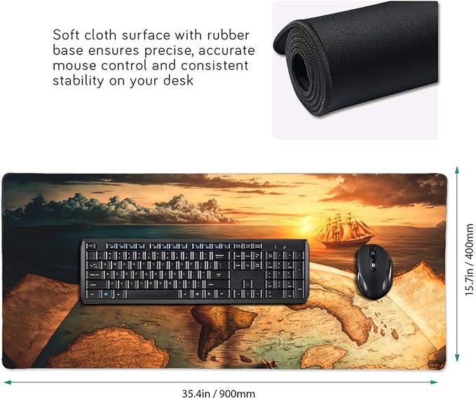 CANFLASHION Gaming Mouse Pad, Large Mouse Pads - Image 2