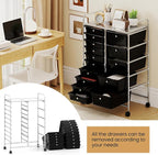 Giantex 15 Drawer Rolling Cart - Image 7