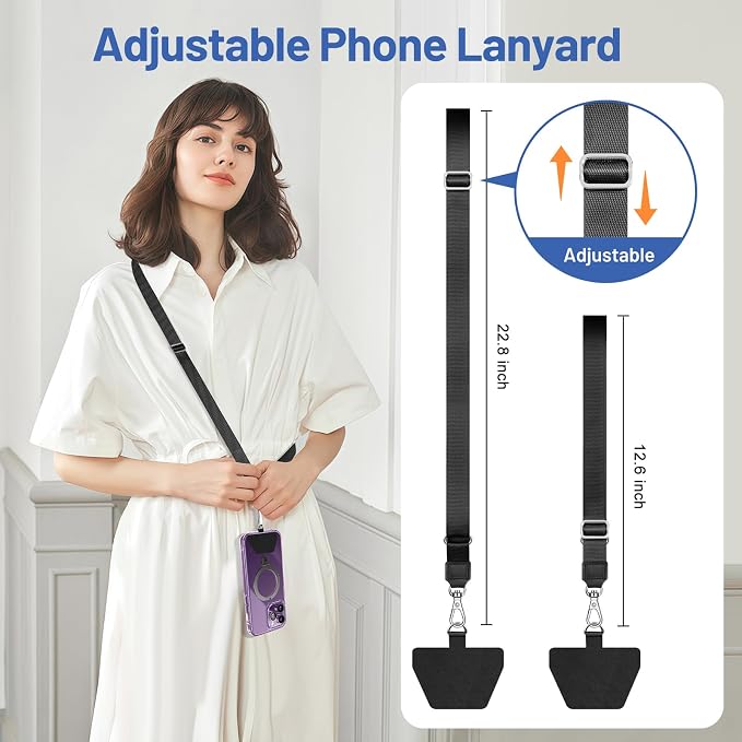 Doormoon Phone Lanyard, Universal Adjustable Neck Straps - Image 3