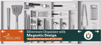 Silverware Organizer Large, Magnetic Connected Expandable 13 Slots Silverware by Besilord