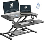 FLEXISPOT Standing Desk Converter 28" Wide Height Adjustable Sit Stand Riser by FlexiSpot