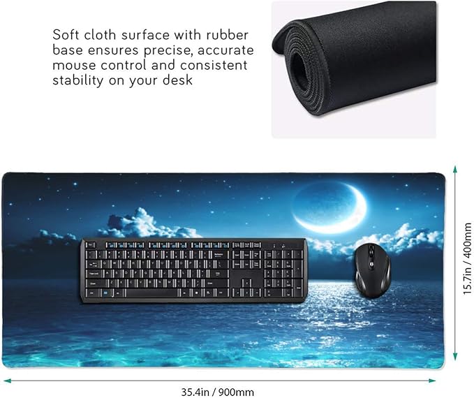 CANFLASHION Gaming Mouse Pad, Large Mouse Pads - Image 2