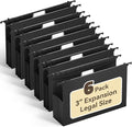 Ansook Hanging File Folders Legal Size, Heavy Duty 3" Expansion File Folder by Ansook