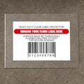Janlaugh 50 Pcs Industrial Clear Label Protectors 10 x 13 Inch Waterproof Clear by Janlaugh