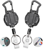 Autonomier 2Pack Heavy Duty Retractable Keychain, Unbreakable Embedded Body by Autonomier