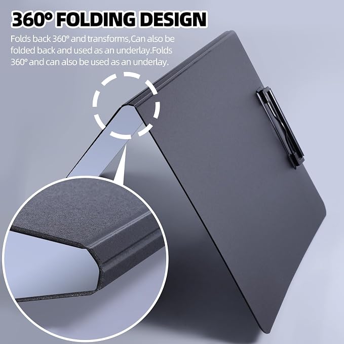 FRETONBA Clipboard Folder, 360 Degree Foldable Binder Clipboards - Image 5