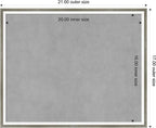 Amanti Art Silver Framed Magnetic Board 17x21 Small Vision Board - Image 3