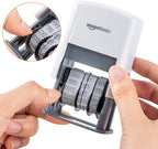 Amazon Basics Self-Inking Date Stamp, Rectangular, 2.56" x 1.69" x 4.13" - Image 2