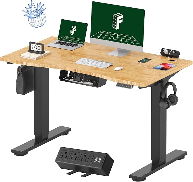 FLEXISPOT EN2 Whole-Piece Bamboo Standing Desk by FlexiSpot
