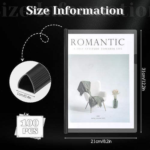 100 Pack Clear Report Covers - Image 2