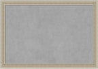 Amanti Art Silver Framed Magnetic Board 28x40 Large Vision Board by AmantiArt