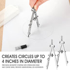 Zonon 12 Pcs Compass for Geometry Compass Bulk for Classroom Math Students - Image 4