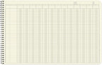 BookFactory Accounting Ledger Notebook/Large 13 Column Accounting Ledger - Image 3