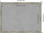 Amanti Art Silver Framed Magnetic Board 22x30 Medium Vision Board - Image 4