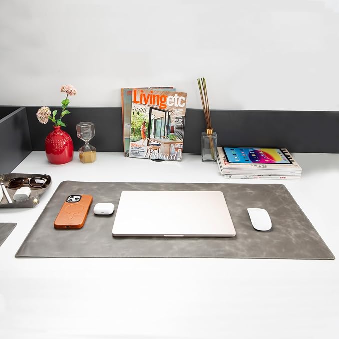 Node Leather - Genuine Leather Desk Mat, Desk Organizer & Cup Coaster - Leather - Image 2