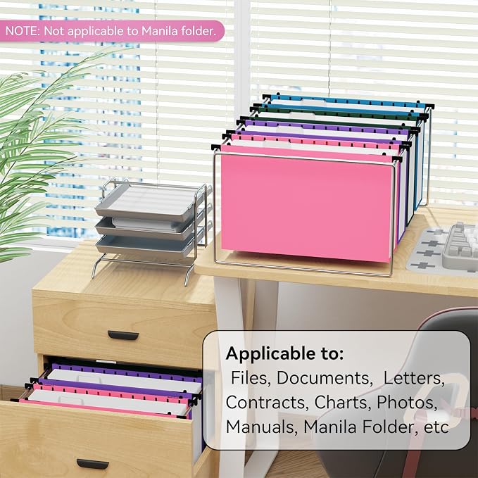 ANSOOK Legal Size Hanging File Folders Extra Capacity, Heavy Duty 3 Inch - Image 6