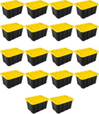 Sterilite 18-Pack Industrial Tote, Plastic Storage Container Bins - Image 8