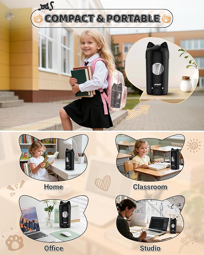 AFMAT Electric Pencil Sharpener, Fully Automatic Pencil Sharpener - Image 7