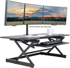 Rocelco 46" Large Height Adjustable Standing Desk Converter - Image 4