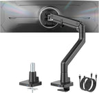 monTEK Single Monitor Arm with USB A/C, Ultrawide Monitor Stand by monTEK