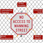 SmartSign “Customizable Octagon Red Sign Template” | 18" x 18" Aluminum - Image 3