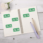 1000pcs 2026 Year Stickers, 3/4x1-1/2 Inch 26 Year Colored Self-Adhesive - Image 3