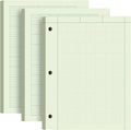 Engineering Paper 8.5 x 11, 3 Pack Engineering Notebook, 5x5 Quad Ruled by Aidunmis