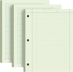 Engineering Paper 8.5 x 11, 3 Pack Engineering Notebook, 5x5 Quad Ruled by Aidunmis