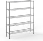 Regal Altair 14" Deep x 54" Wide x 64" Height Wire Shelving Kit | 5-Tier | NSF by Regal+Altair
