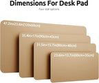YSAGi Leather Desk Protector, Office Mat, Large Mouse Mat, Non-Slip PU Leather - Image 8