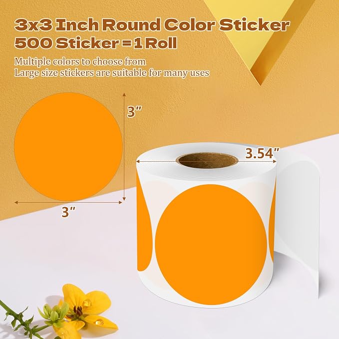 3 Inch Round Color Coding Labels - Image 2